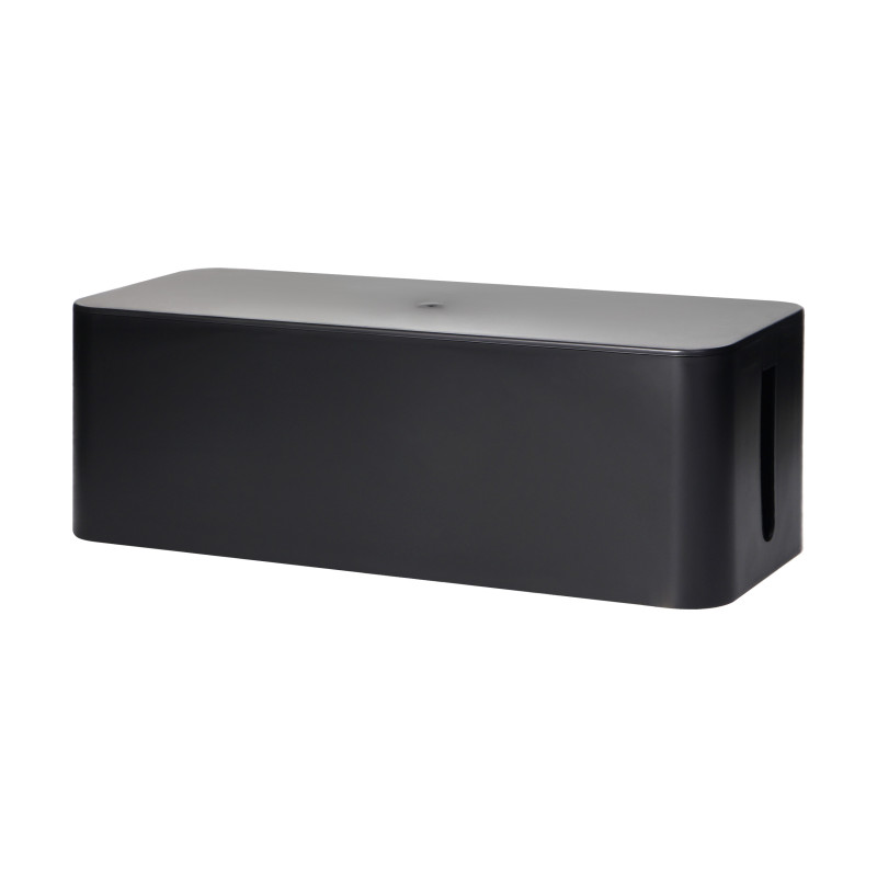 Kabelorganisatör - kabelbox L, svart