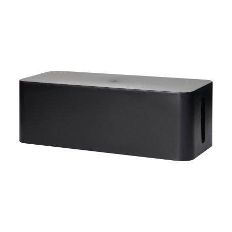 Kabelorganisatör - kabelbox L, svart