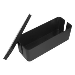 Kabelorganisatör - kabelbox L, svart | HandlaSmidigt.se