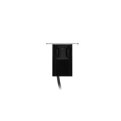 Möbeluttag med utdragbart uttag från bordsskivan med platt fräst kant, USB-laddare och 2 meters kabel, 3 uttag av typ F, 2 x…