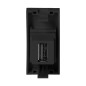 Några USB-data, modulärt uttag 22,5x45mm USB-data 2.0, adapter, svart