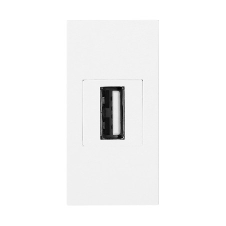 NÅGRA USB-data, modulärt uttag 22,5x45mm USB-data 2.0, adapter, vit