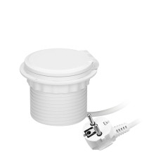 Möbeluttag med en induktionsladdare på 8 cm som är infällt i bordsskivan, med en USB-laddare med 2 uttag för A och C…