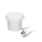 Möbeluttag med en induktionsladdare på 8 cm som är infällt i bordsskivan, med en USB-laddare med 2 uttag för A och C, kabelgenom