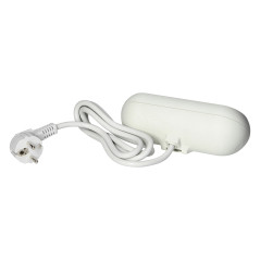 Möbeluttag med monteringsfäste, USB-laddare, 2 uttag 2P+Z, 2xUSB, kabel 3x1,0mm² - 1,5m, vit | HandlaSmidigt.se