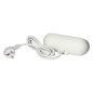 Möbeluttag med monteringsfäste, USB-laddare, 2 uttag 2P+Z, 2xUSB, kabel 3x1,0mm² - 1,5m, vit