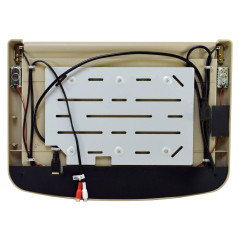 Hängande takmonterad LED-monitor på 15 tum med IR, FM, HDMI, USB, SD och 12V.