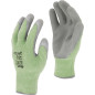 Handskar fodrad grön-grå l251708p, kort, '8', CE, Lahti