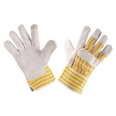 Arbetshandskar, grå nötskinn, 10,5 tum.