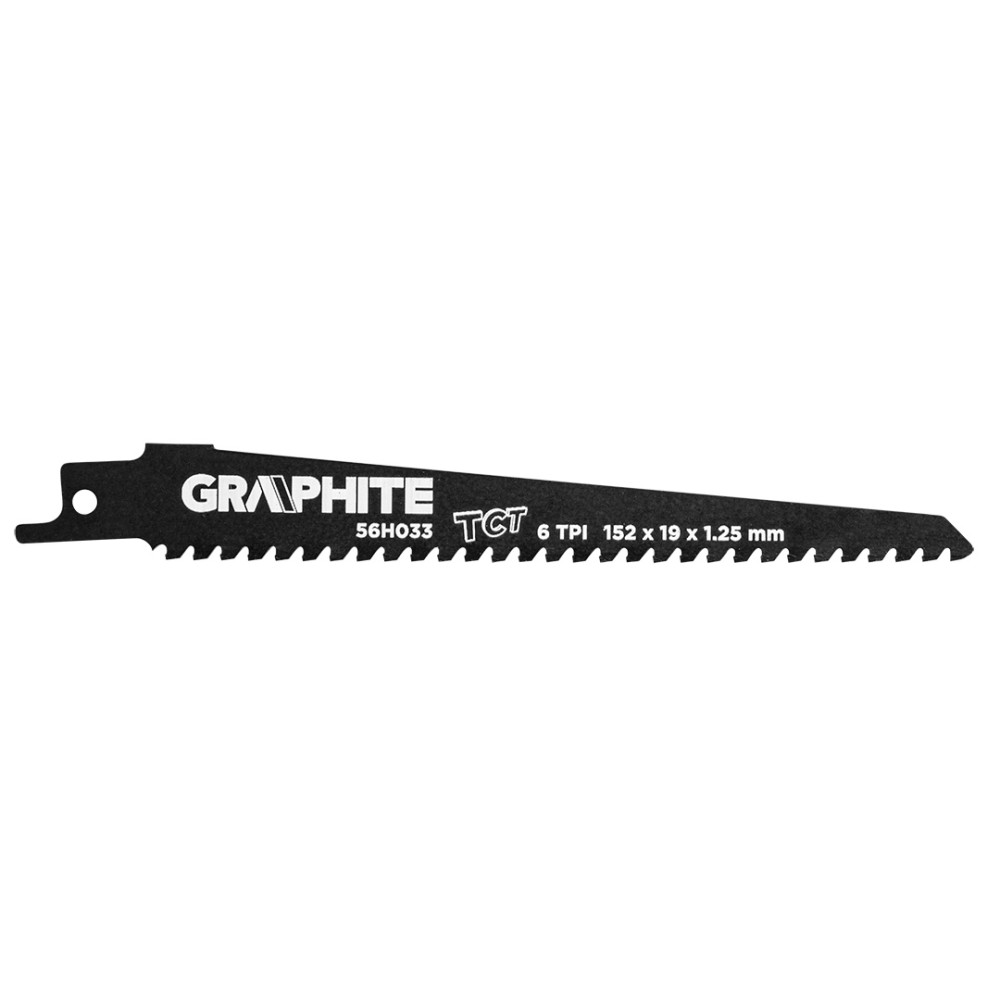 Sågblad för bågfil, HM, 152 x 19 x 1,25 mm, 6TPI Sågblad för bågfil, HM, 152 x 19 x 1,25 mm, 6TPI