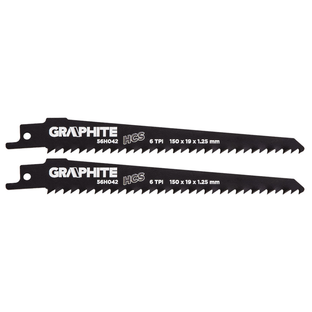 Sågblad för bågfil, HCS, 150 x 19 x 1,25 mm, 6TPI, set om 2 stycken. Sågblad för bågfil, HCS, 150 x 19 x 1,25 mm, 6TPI, set om 2 stycken.