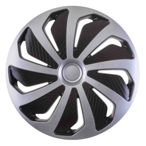 Kołpak wind 15' srebrno-czarny