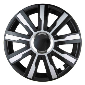 Hjullock svart silver mirage 15 tum