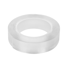 Tvåsidig återanvändbar nano monteringstejp REBEL (2 mm x 30 mm x 3 m) transparent