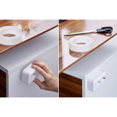 Tvåsidig återanvändbar nano monteringstejp REBEL (2 mm x 30 mm x 3 m) transparent