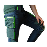 Arbetsbyxor PREMIUM, 62% bomull, 35% polyester, 3% elastan, storlek S