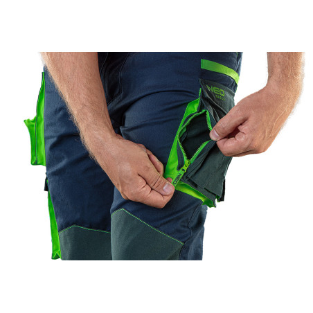 Arbetsbyxor PREMIUM, 62% bomull, 35% polyester, 3% elastan, storlek XXL