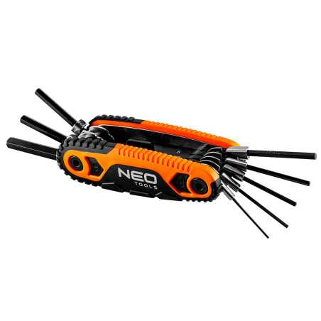 Sexkantiga nycklar med handtag 1,5, 2, 2,5, 3, 4, 5, 6, 8 mm