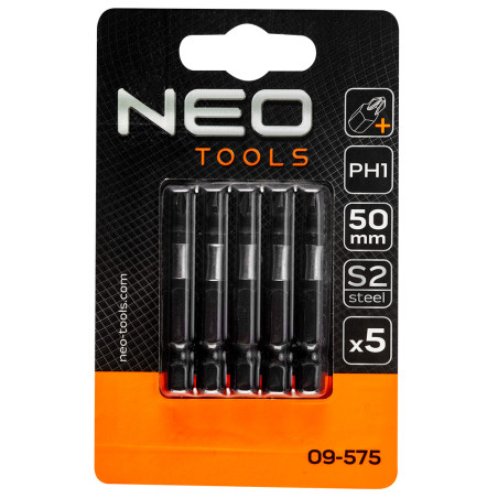Slagbits S2, 50 mm, PH1 - 5 st.