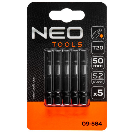 Slagborrar S2, 50 mm, T20 - 5 st.