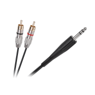 Kabel JACK 6.3 stereo - 2RCA 1.8m
Kabel JACK 6,3 stereo - 2RCA 1,8m