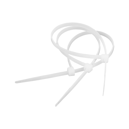 Kabelklämma 3,6 mm/20 cm vit Cabletech 100 st.