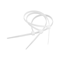 Kabelklämma 4,8 mm/25 cm vit Cabletech 100 st.
