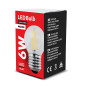 LED-lampa Maclean, filament-LED E27, 6W, 230V, varmvit 3000K, 720lm, retro edison dekorativ G45, MCE284