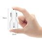 Bil laddare Maclean, Qualcomm Quick Charge, QC 3.0 - 5V/3A, 9V/1.8A, 12V/1.6A, Uttag 5V/3.1A, Vit, MCE478 W