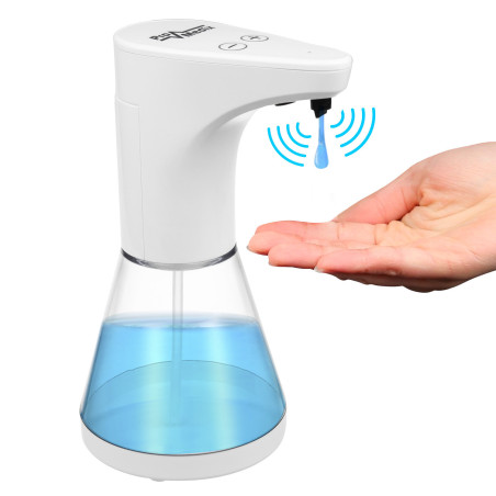 Automatisk dispenser Promedix, vätskebehållare för flytande tvål, desinfektionsmedel, 480 ml, 4xAA PR-530. | HandlaSmidigt.se