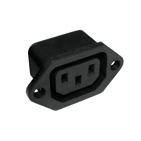 AC 3PIN-uttag för montering på datorn från Cabletech.