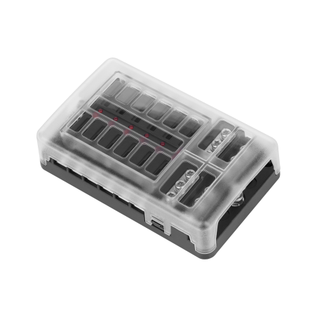 Säkringsbox FB-12 med negativ skena och LED