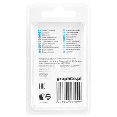 Slipsten cylindrisk 10 x 12 mm, axel 3,2 mm, 3 st.