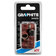 Slipband 12,7 mm, K60, K120, 10 st. + axel 3,2 mm