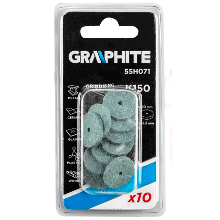 Korundslipande skiva 20 mm x 2,0 mm, 10 st.