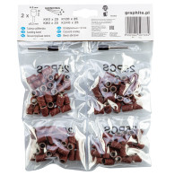 Taśma szlifierska 6.3 mm, K60, K80, K120, K240, zestaw 100 szt, + trzpień 3.2 mm, 2szt.