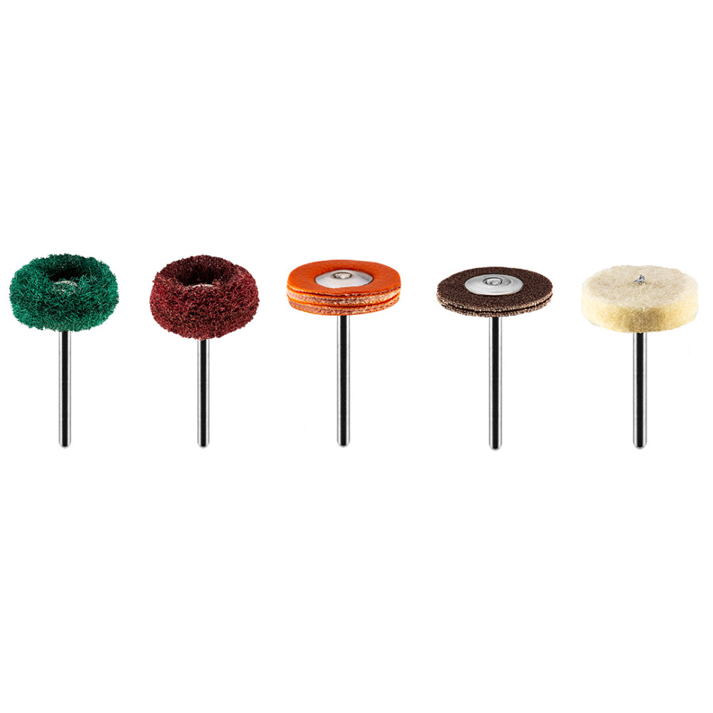 Tillbehör till minislipmaskin, polerborstar, filtar, set med 12 stycken. Tillbehör till minislipmaskin, polerborstar, filtar, set med 12 stycken.