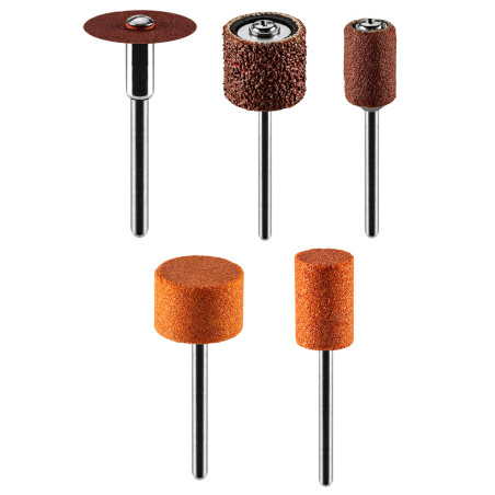 Tillbehör till minislipmaskin, slipband, stenar, sliprondeller, set med 52 delar.