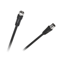 Kabel TV-anslutning - F-anslutning 1,8m svart