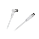 Kabel TV - VIDEO vinkelrät - rak vit 5m