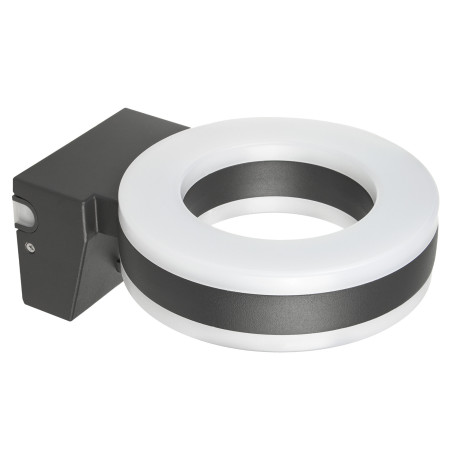 LED-lampa Maclean, väggmonterad, med PIR-sensor, PC+ALU, 20W, 1700lm, IP65, Neutral White 4000K, grå, MCE365