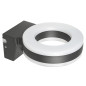 LED-lampa Maclean, väggmonterad, med PIR-sensor, PC+ALU, 20W, 1700lm, IP65, Neutral White 4000K, grå, MCE365
