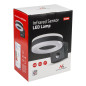 LED-lampa Maclean, väggmonterad, med PIR-sensor, PC+ALU, 20W, 1700lm, IP65, Neutral White 4000K, grå, MCE365