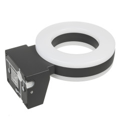 LED-lampa Maclean, väggmonterad, med PIR-sensor, PC+ALU, 20W, 1700lm, IP65, Neutral White 4000K, grå, MCE365 | HandlaSmidigt.se