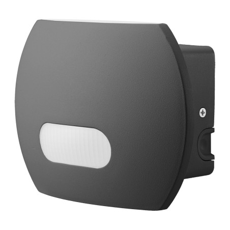 LED-lampa Maclean, Väggmonterad, Med PIR-sensor, PC+ALU, 20W, 1600lm, IP65, Neutralvit 4000K, Grå, MCE366
