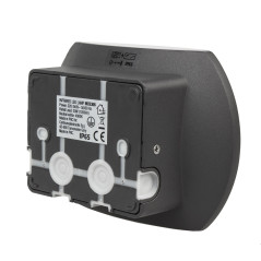 LED-lampa Maclean, Väggmonterad, Med PIR-sensor, PC+ALU, 20W, 1600lm, IP65, Neutralvit 4000K, Grå, MCE366 | HandlaSmidigt.se