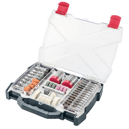 Tillbehör till minislipmaskin, set med 99 delar.