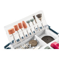 Tillbehör till minislipmaskin, set med 99 delar.