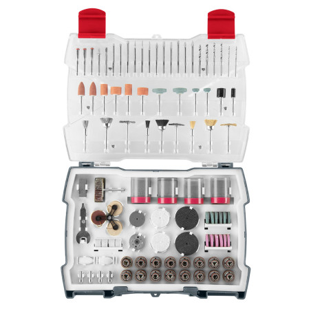 Tillbehör till minislipmaskin, set med 286 delar.