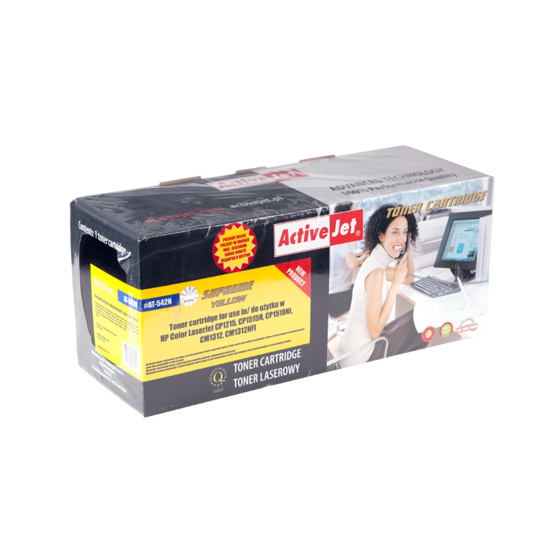 TONER ActiveJet för HP-laserprinter (125A CB542A) gul